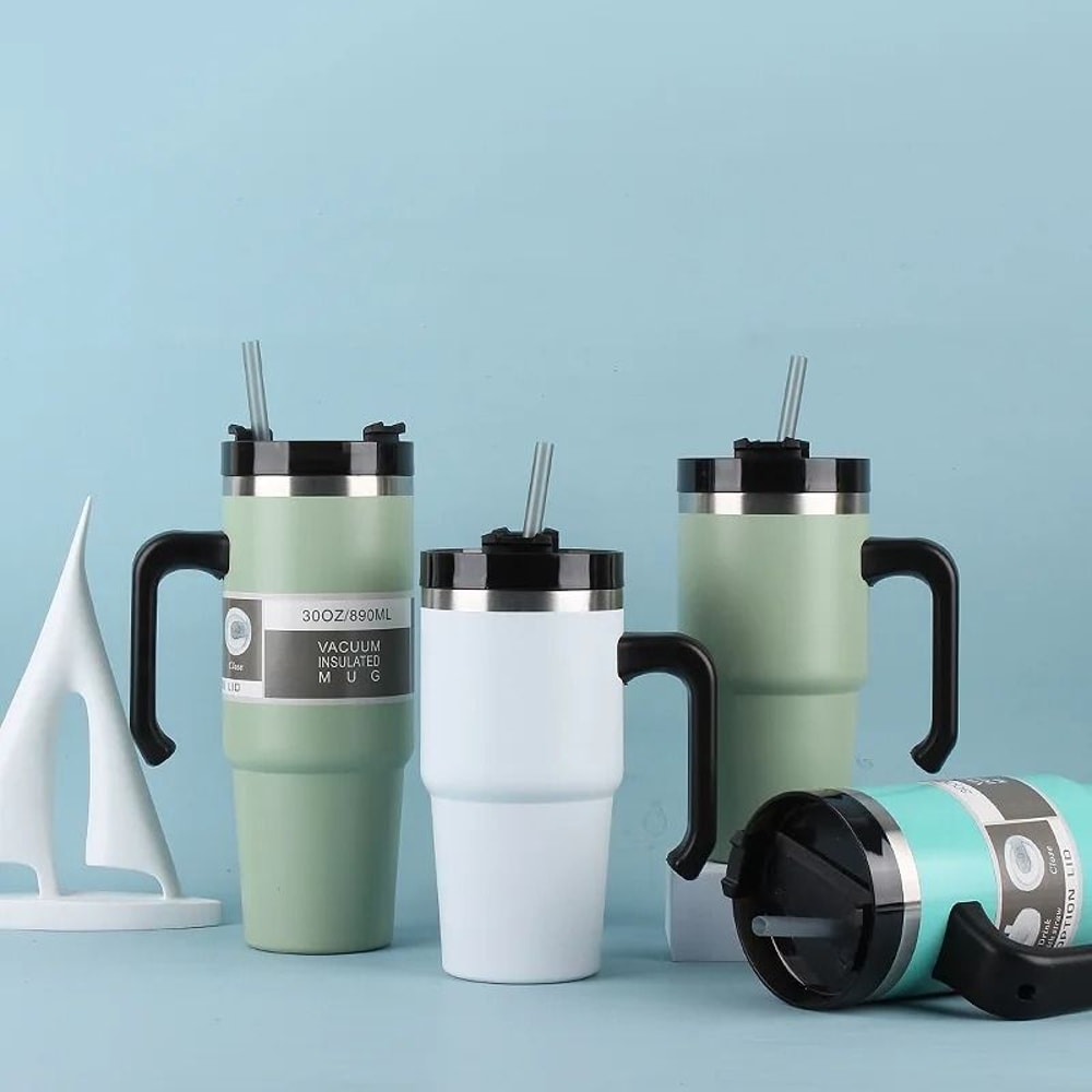 Stainless Steel Vacuum Insulated Thermos Water Bottle For Hot And Cold Drinks 0