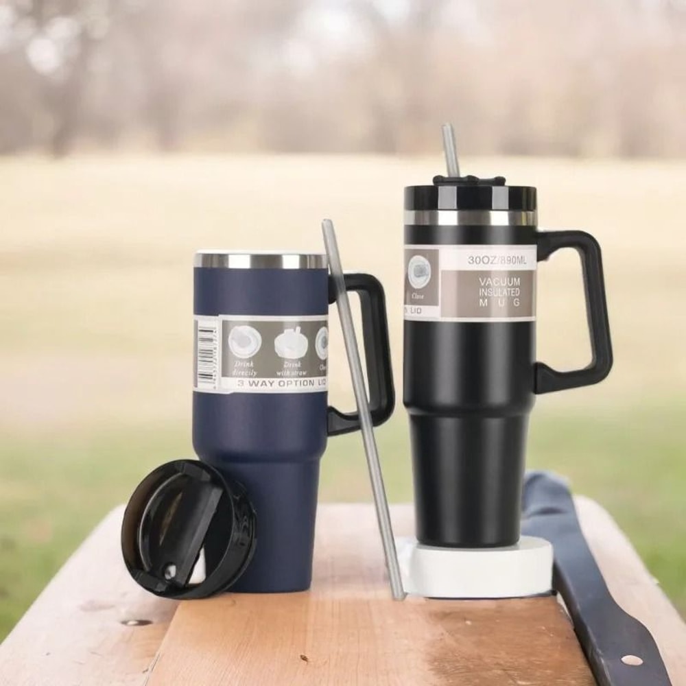 Stainless Steel Vacuum Insulated Thermos Water Bottle For Hot And Cold Drinks 4