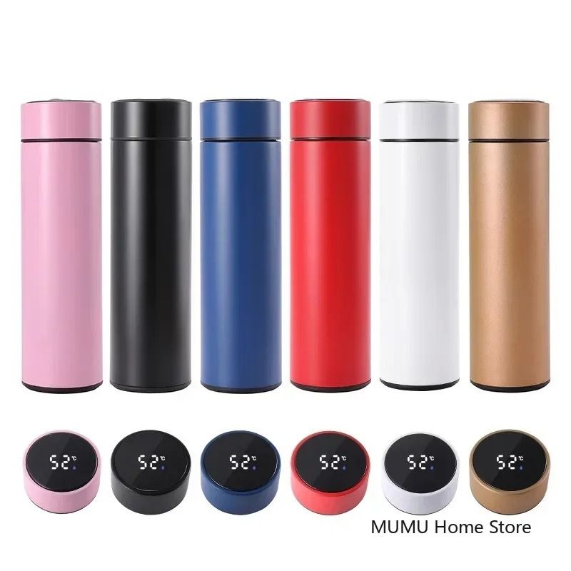 Intelligent LED Temperature Display Thermos Bottle For Hot And Cold Drinks 0