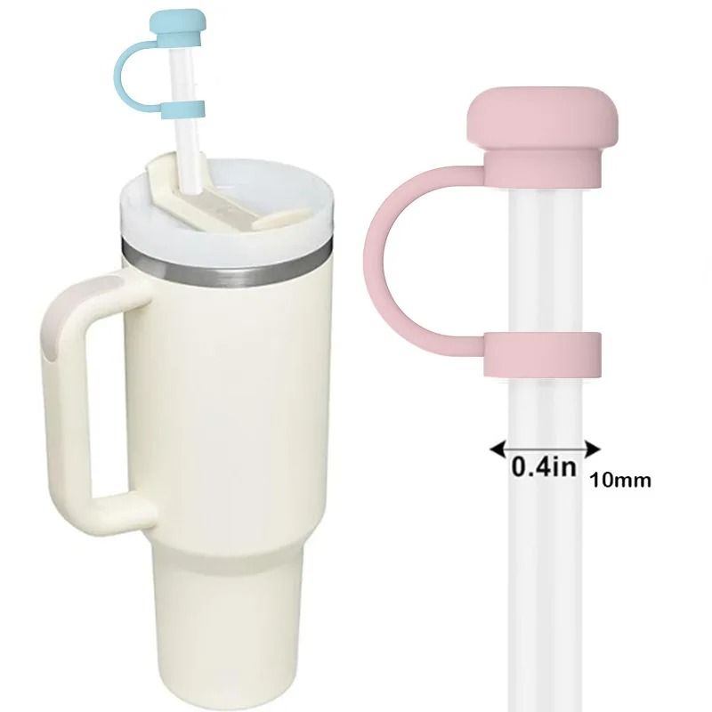 Silicone Straw Cover Cap For Dust Proof Leak Proof Tumbler Straw Protection 3