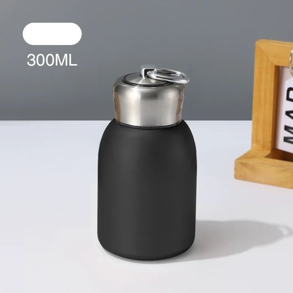 Mini Stainless Steel Travel Thermos Mug With Lifting Ring For Hot And Cold Drinks 3