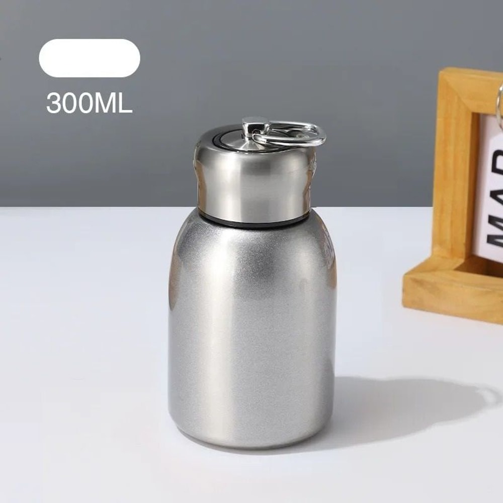Mini Stainless Steel Travel Thermos Mug With Lifting Ring For Hot And Cold Drinks 5