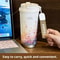 Stainless Steel Vacuum Insulated Travel Tumbler With Floral Pattern For Hot And Cold Drinks 3