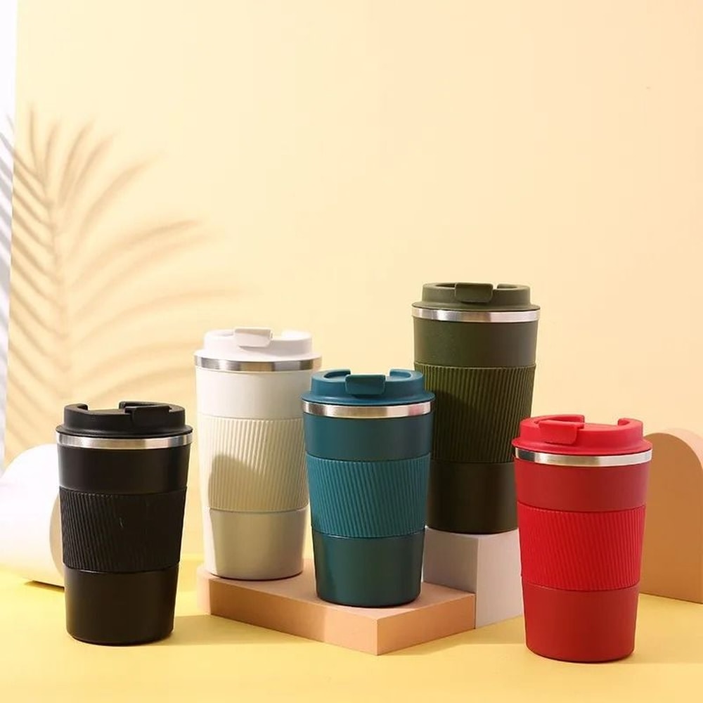 Leak Proof Stainless Steel Travel Coffee Thermos Mug For Hot And Cold Drinks 2