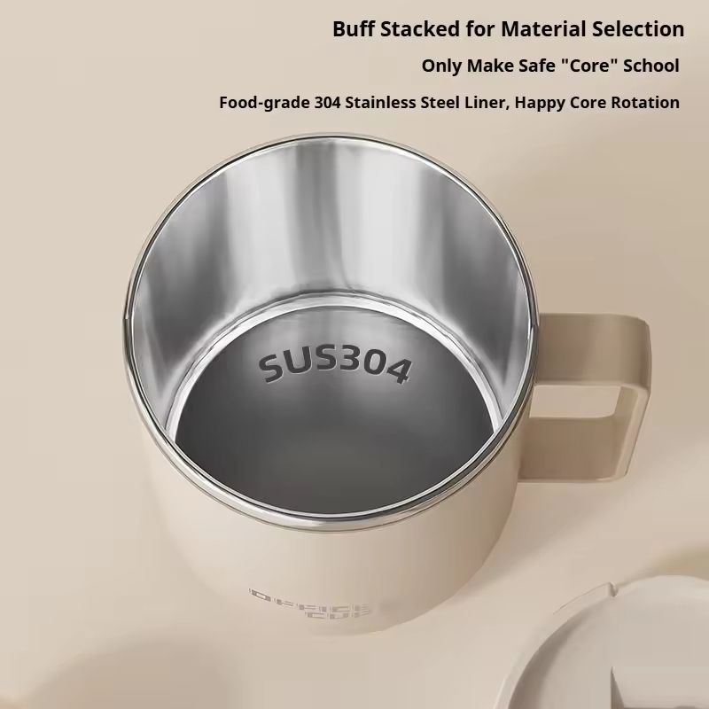 Stainless Steel Insulated Coffee Mug With Handle And Leak Proof Lid For Hot And Cold Drinks 4