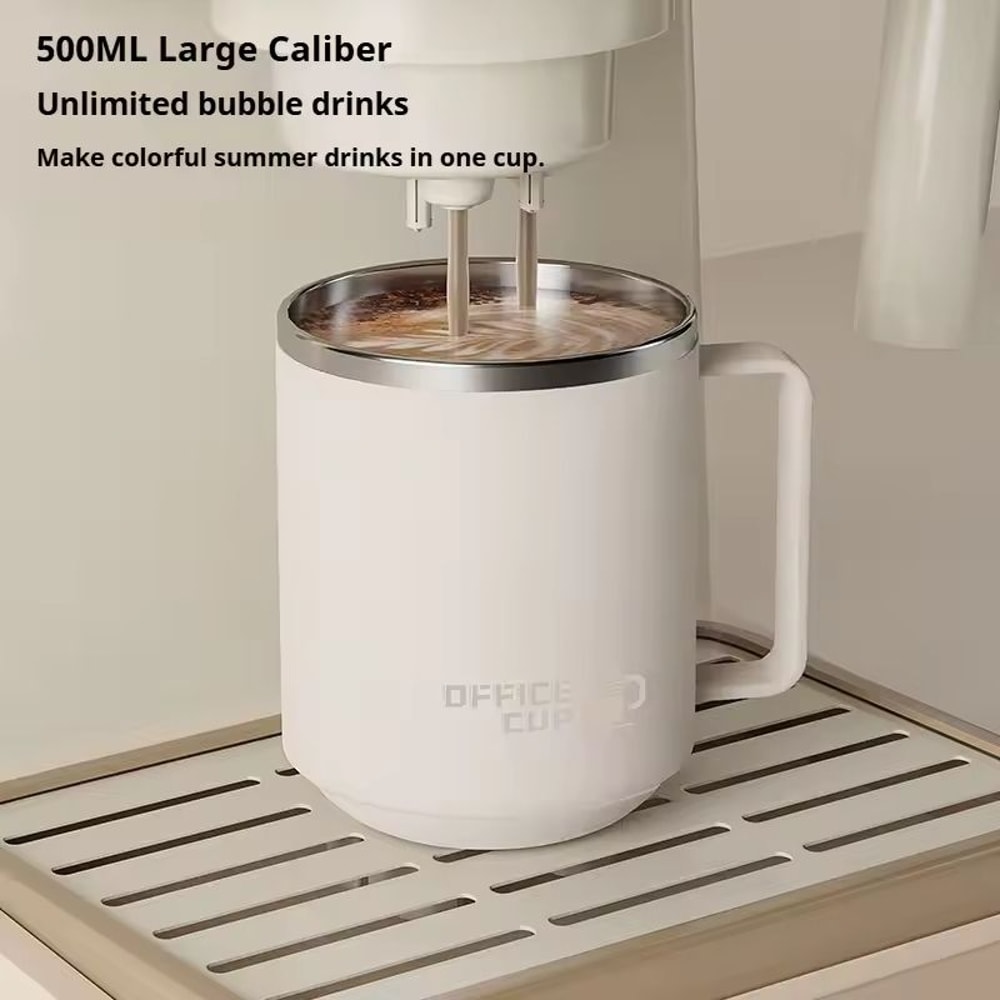 Stainless Steel Insulated Coffee Mug With Handle And Leak Proof Lid For Hot And Cold Drinks 2