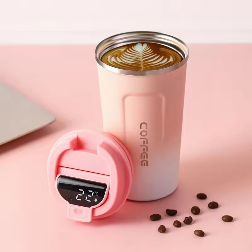 Intelligent Digital Temperature Display Travel Coffee Mug With Vacuum Insulation 6