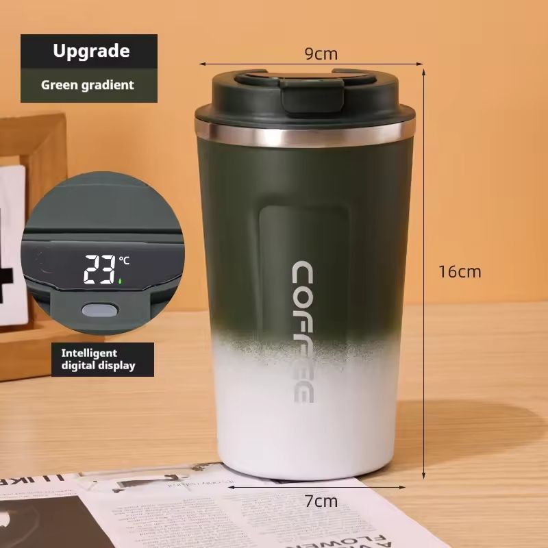 Intelligent Digital Temperature Display Travel Coffee Mug With Vacuum Insulation 2