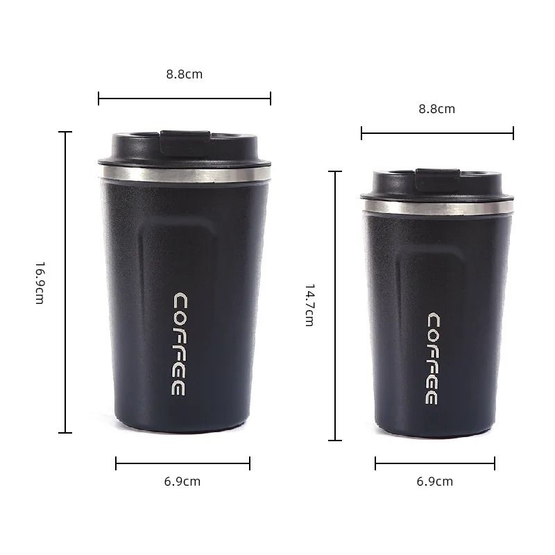 Leak Proof Stainless Steel Travel Thermos Mug For Hot And Cold Drinks In 380 And 510 Ml Sizes 5