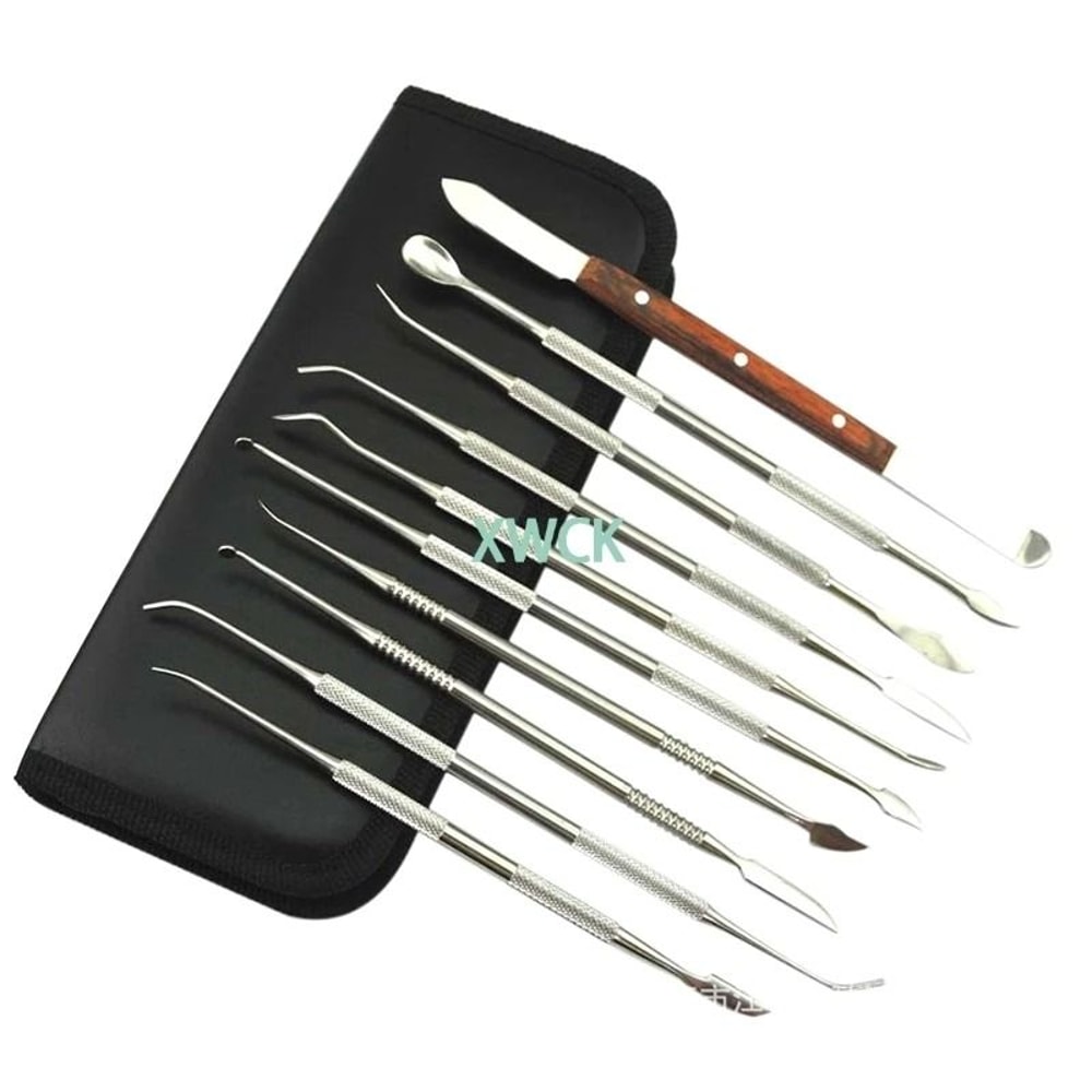 Stainless Steel Dental Wax Carving Tool Set With Plaster Knife And Spatula For Precision Work 5
