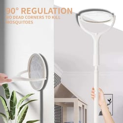 5 in 1 rechargeable mosquito killer lamp and bug zapper swatter with adjustable angle