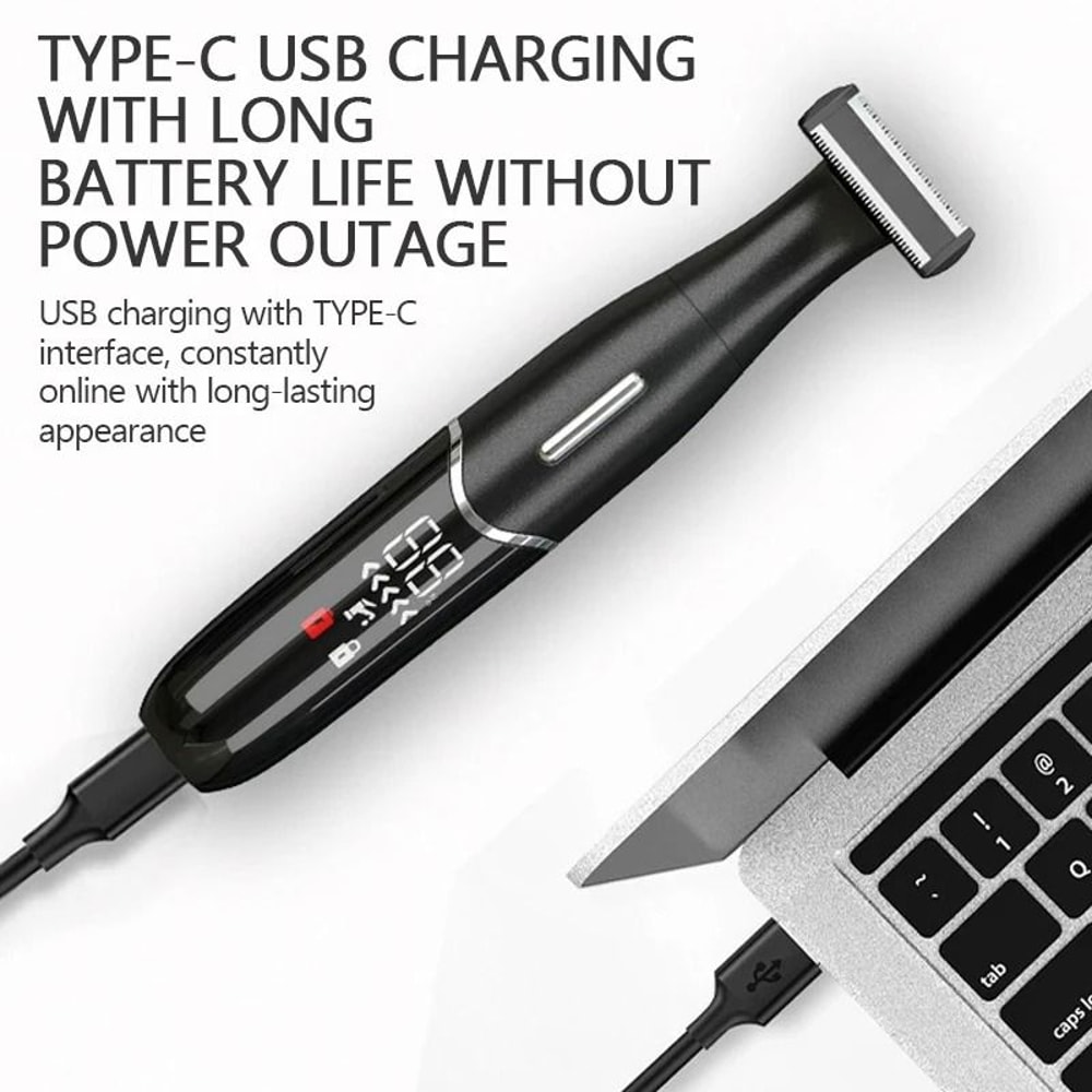 Wet And Dry Precision Body Groomer For Sensitive Areas With 3D Floating Foil And Adjustable Guard 1