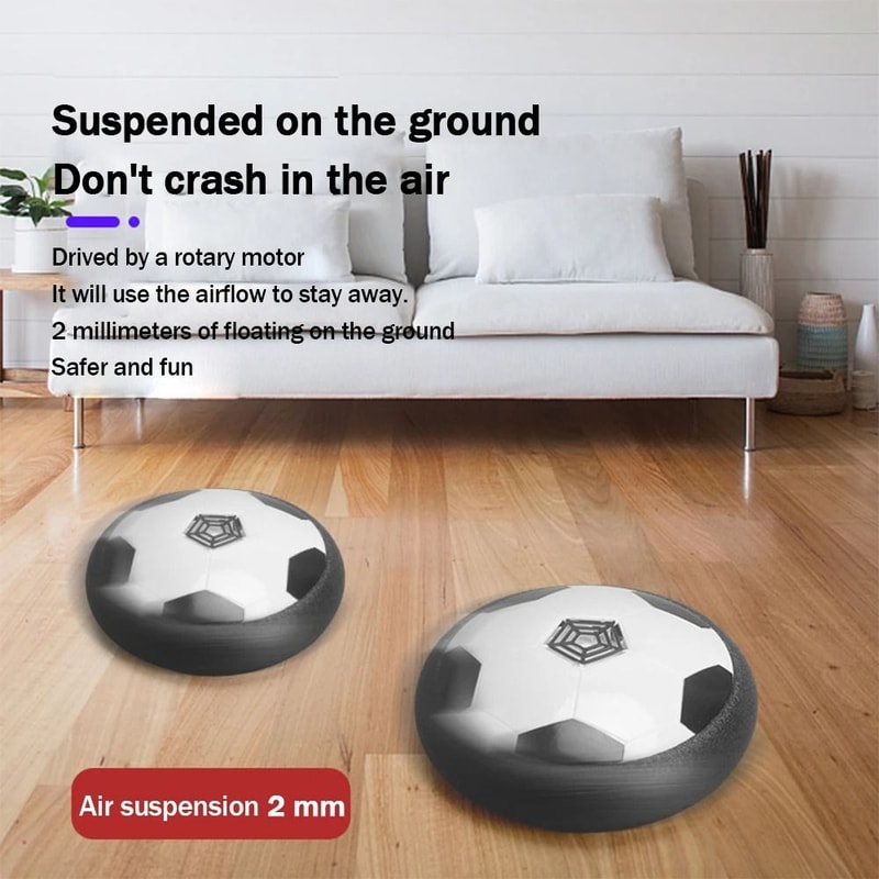 Hovering LED Air Cushion Indoor Soccer Ball Toy For Kids And Parent Child Play 3