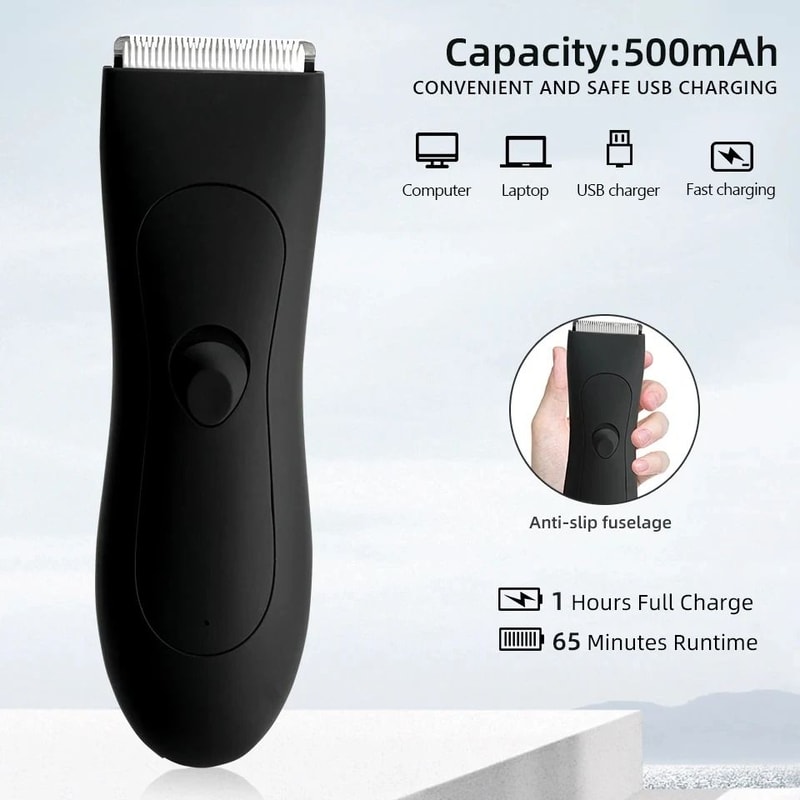 Waterproof Full Body Hair Trimmer With Ceramic Blades For Men And Women Sensitive Areas 1