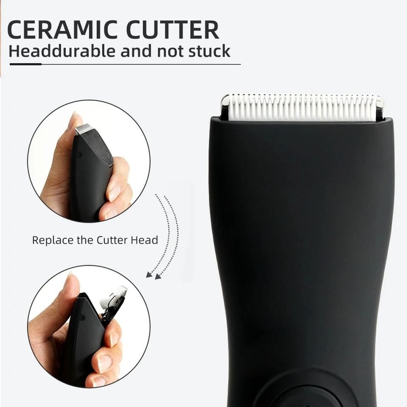 Waterproof Full Body Hair Trimmer With Ceramic Blades For Men And Women Sensitive Areas 2