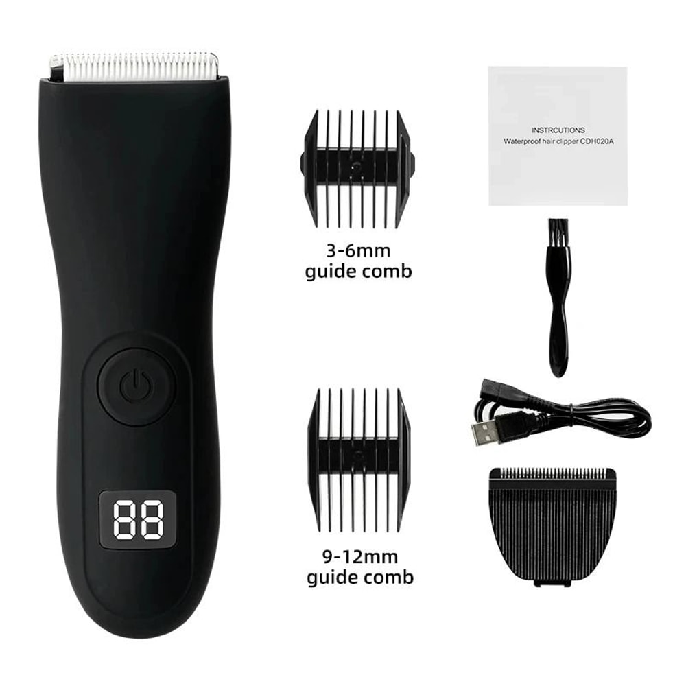 Waterproof Full Body Hair Trimmer With Ceramic Blades For Men And Women Sensitive Areas 8