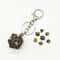 Mini Metal Dragon Skeleton Dice Keychain Set With Polyhedral Dice Pendant 1