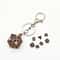 Mini Metal Dragon Skeleton Dice Keychain Set With Polyhedral Dice Pendant 3