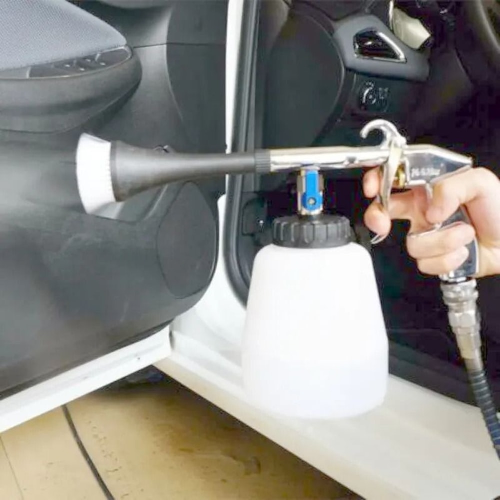 High Wind Speed Car Interior Cleaning Air Blowing Gun With Brush Attachment 0