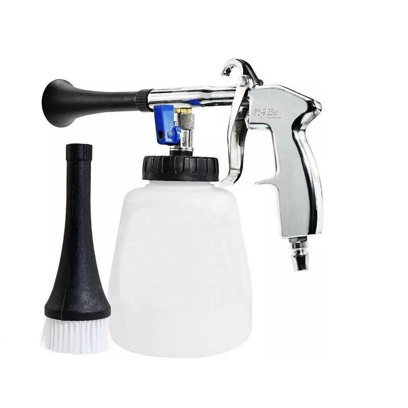 High Wind Speed Car Interior Cleaning Air Blowing Gun With Brush Attachment 4