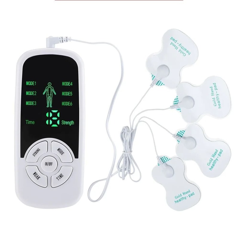 Portable TENS EMS Pulse Massage Unit With 6 Modes And Adjustable Intensity For Muscle Relief 2