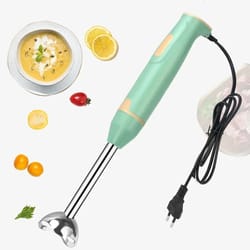 400w immersion stick blender with stainless steel blade for smoothies soups and baby food