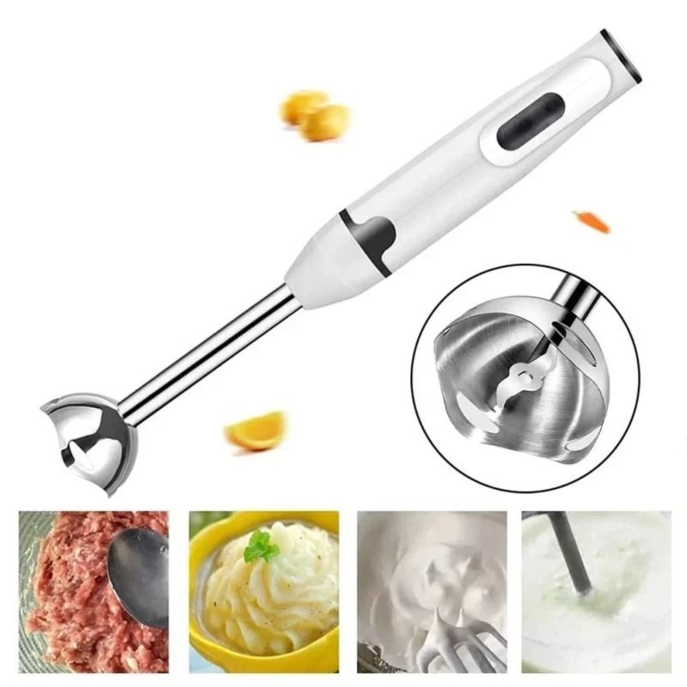 400W Immersion Stick Blender With Stainless Steel Blade For Smoothies Soups And Baby Food 1