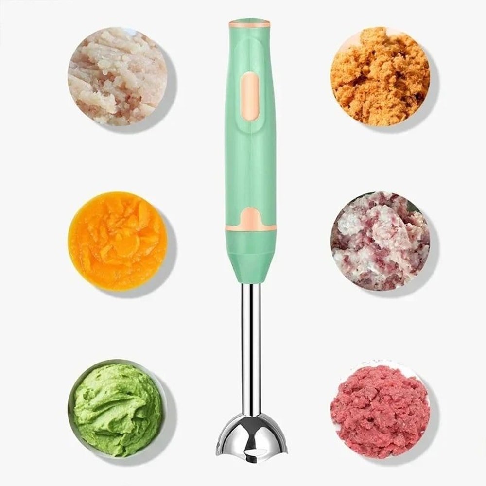 400W Immersion Stick Blender With Stainless Steel Blade For Smoothies Soups And Baby Food 5
