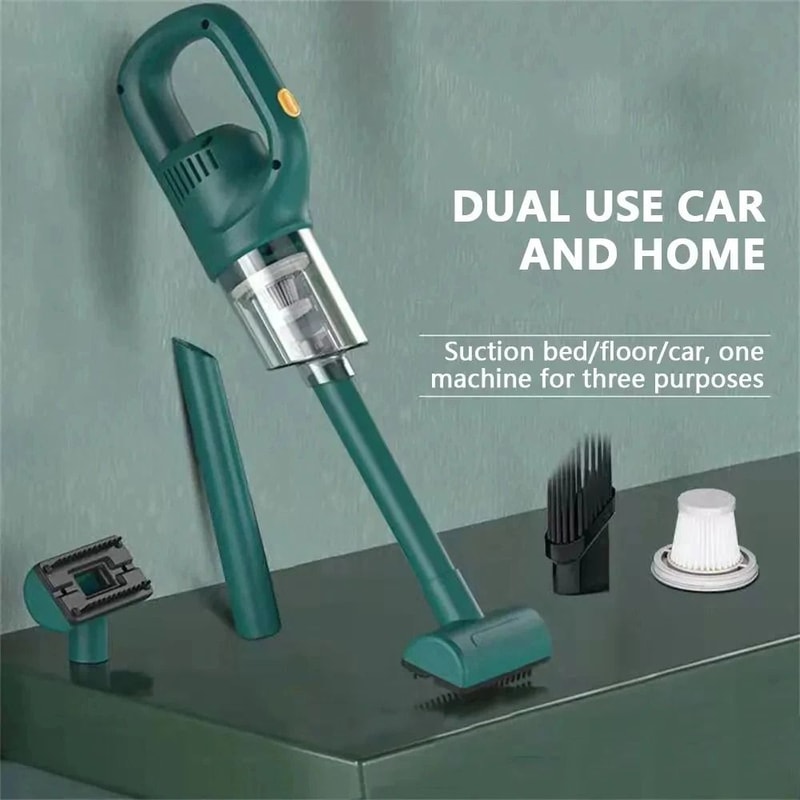 Cordless Mini Handheld Vacuum Cleaner With Type C Charging For Car Sofa And Pet Hair 0