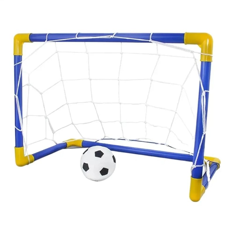 Indoor Mini Folding Soccer Goal Set With Net And Pump For Kids Soccer Practice 4