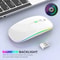 Rechargeable Silent Wireless Mouse With Bluetooth Dual Mode And LED Backlight 0