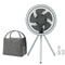 10000mAh Rechargeable Camping Fan With LED Light And Power Bank Tripod Design 7