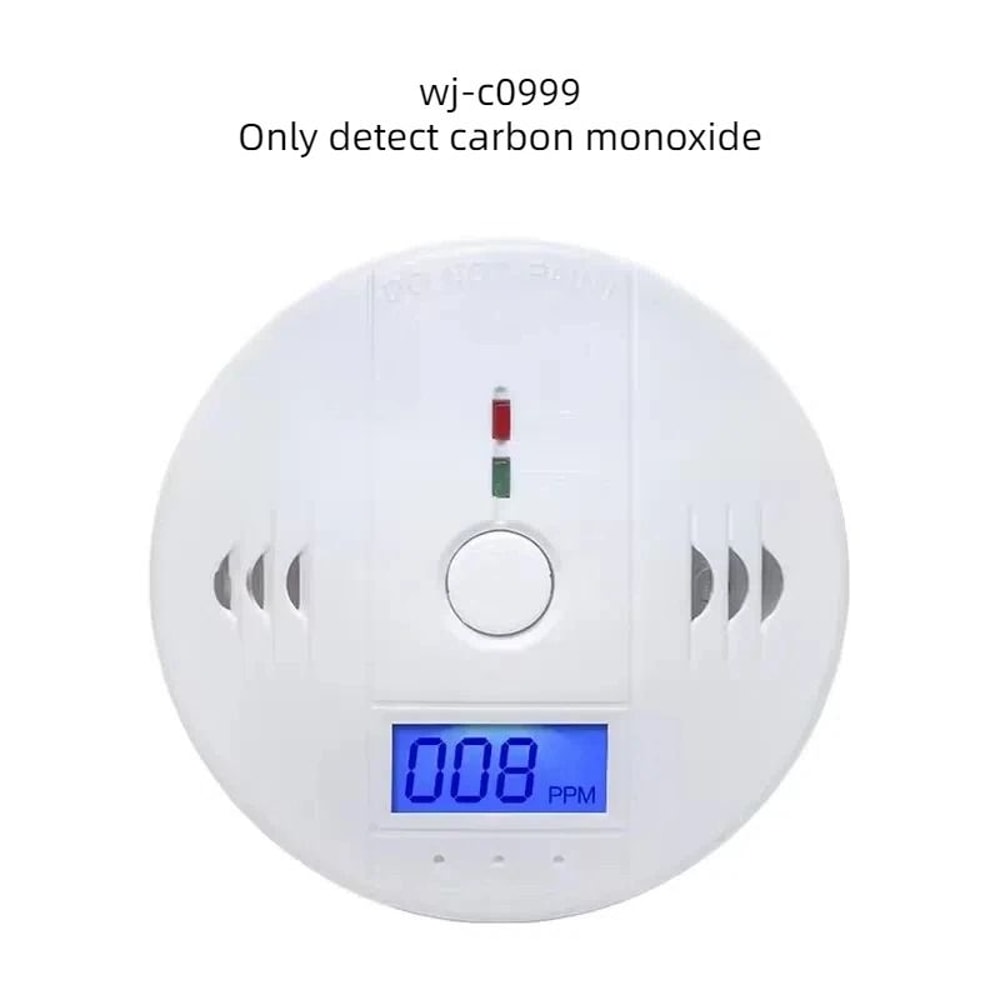 Battery Powered Carbon Monoxide Alarm Detector With LCD Display And 85dB Sound Alert 6