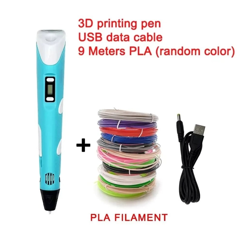 USB Rechargeable 3D Printing Pen With 9M PLA Filament For Kids And DIY Crafts 6