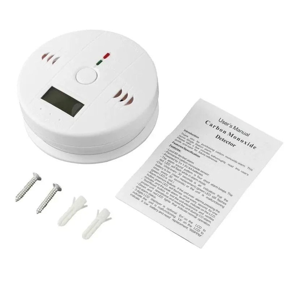 Digital Carbon Monoxide Alarm Detector With LCD Display And 85dB Loud Warning 3