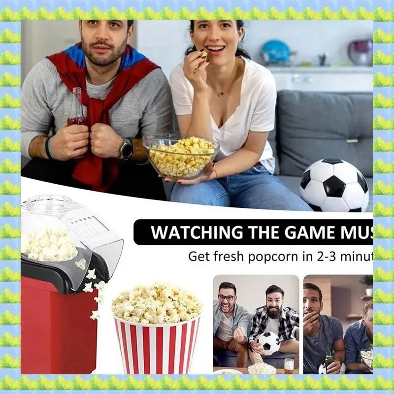 Mini Electric Air Popcorn Maker Fully Automatic Hot Air Popper For Healthy Popcorn At Home 1