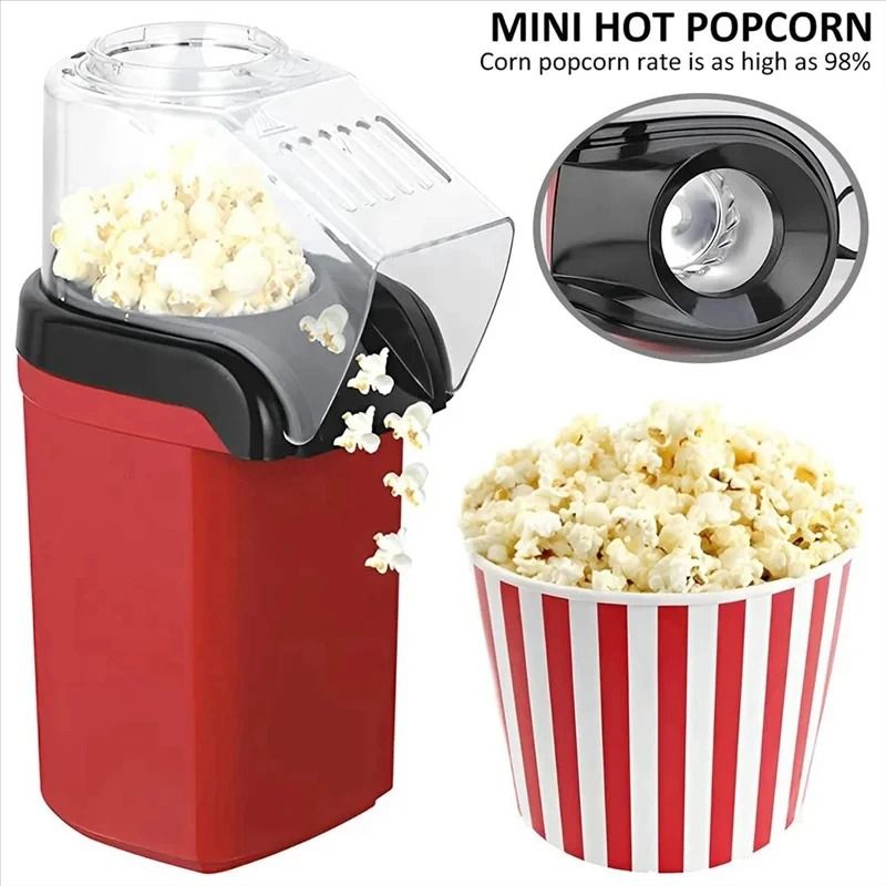 Mini Electric Air Popcorn Maker Fully Automatic Hot Air Popper For Healthy Popcorn At Home 2