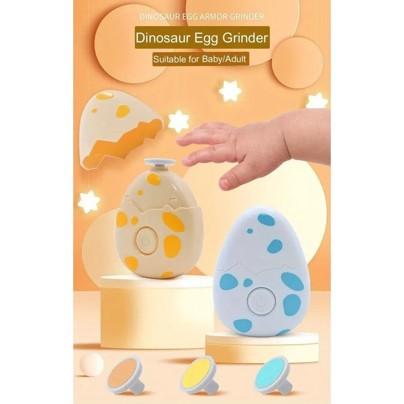 Electric Baby Nail Trimmer Set With 3 Grinding Heads For Safe Trimming And Polishing 1