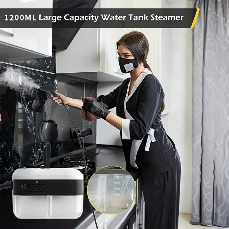 High Temperature Handheld Steam Cleaner With Adjustable Pressure And 1200ml Tank 2