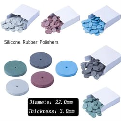 100pcs dental silicone rubber polishing wheels for ceramic crowns and porcelain finishing
