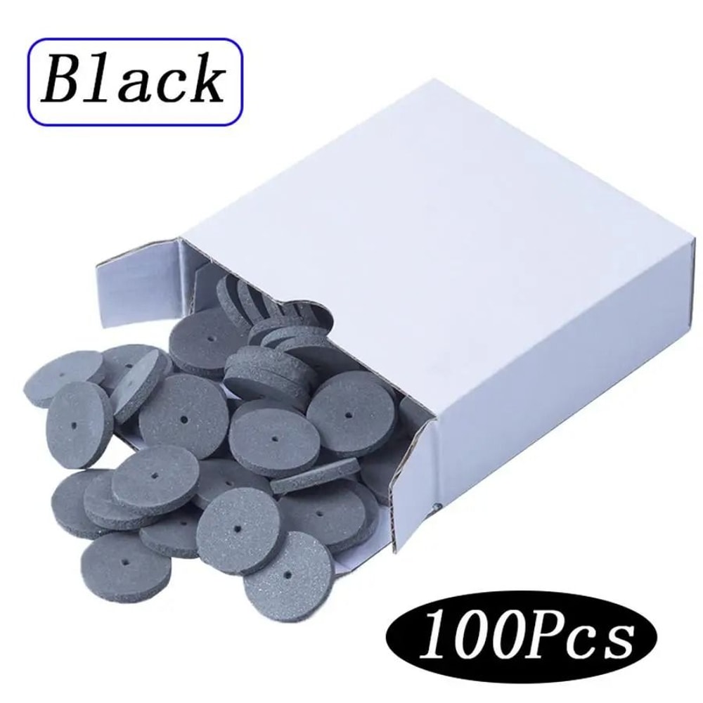 100pcs Dental Silicone Rubber Polishing Wheels For Ceramic Crowns And Porcelain Finishing 1