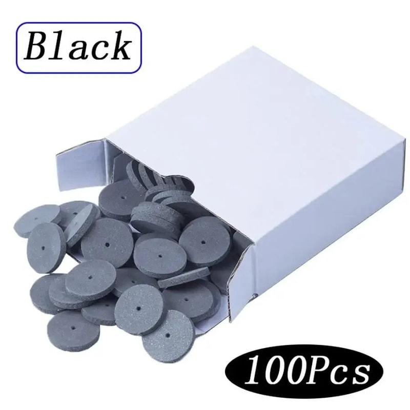 100pcs Dental Silicone Rubber Polishing Wheels For Ceramic Crowns And Porcelain Finishing 8