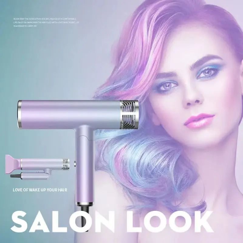 Foldable Negative Ion Hair Dryer Mini Lightweight Quiet Blow Dryer For Home And Travel 1