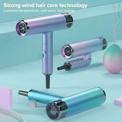 foldable negative ion hair dryer mini lightweight quiet blow dryer for home and travel