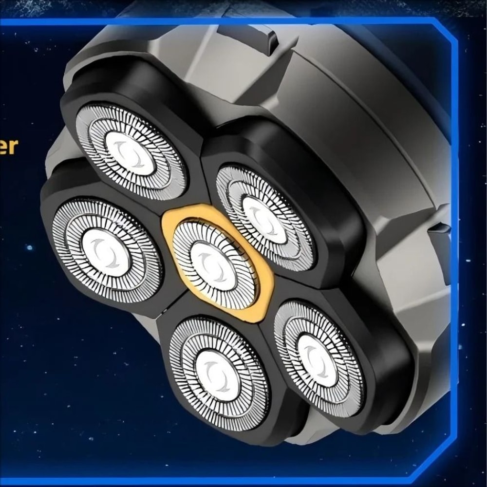 Electric Head Shaver For Bald Men 6D Magnetic Razor Waterproof Rechargeable LED Display Hair Trimme