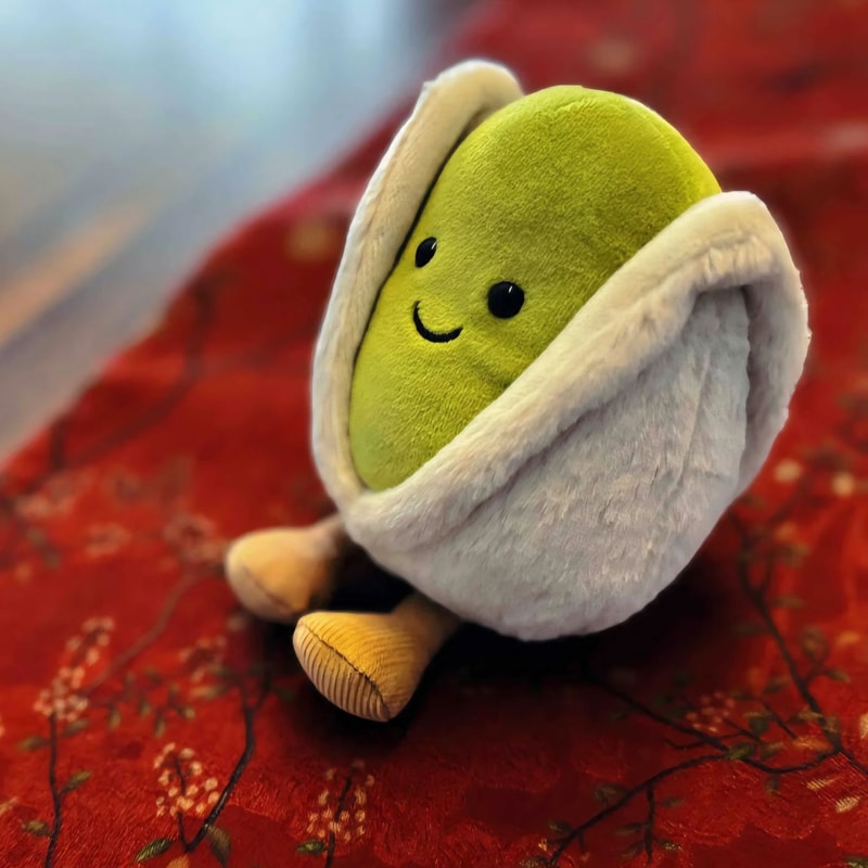 Stuffed Pistachio Plush Toy For Desk Decor Gifting Everyday Comfort 0