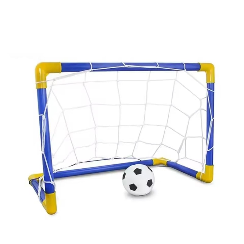 Indoor Mini Folding Soccer Goal Set For Kids With Stable PVC Frame 3