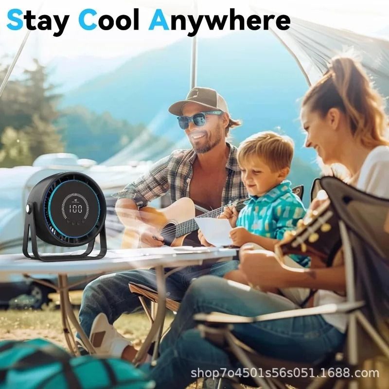 USB Rechargeable Bladeless Fan With 100Speed Control And UltraQuiet Cooling 4