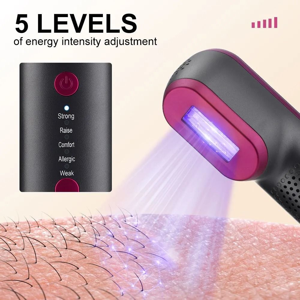 IPL Hair Removal Device For Home Use With 5Speed Pulse Light And 100000 Flashes 1
