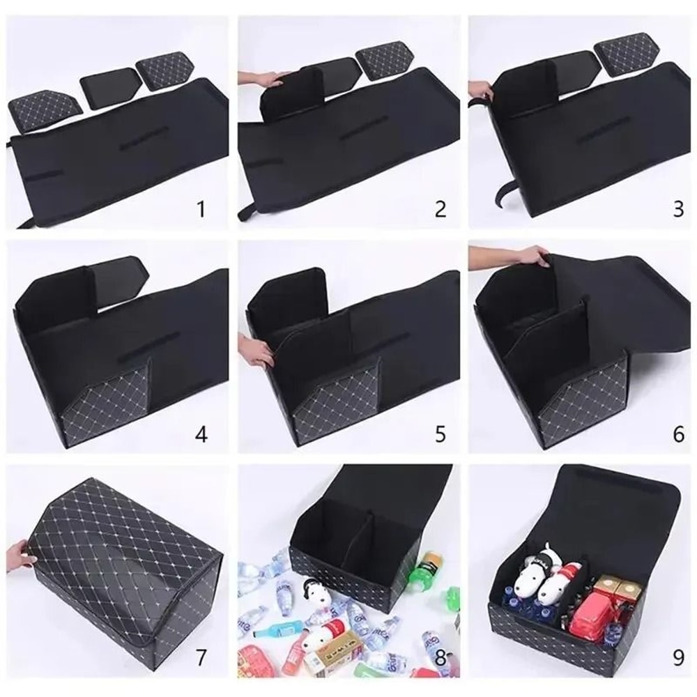 PU Leather Foldable Car Trunk Storage Box 1181 In For Organized Travel And Daily Use 3